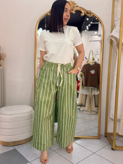 OLIVO  PANTALON LINEAS BARREL