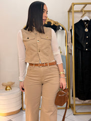 JESI” BEIGE SET DOS PIEZA