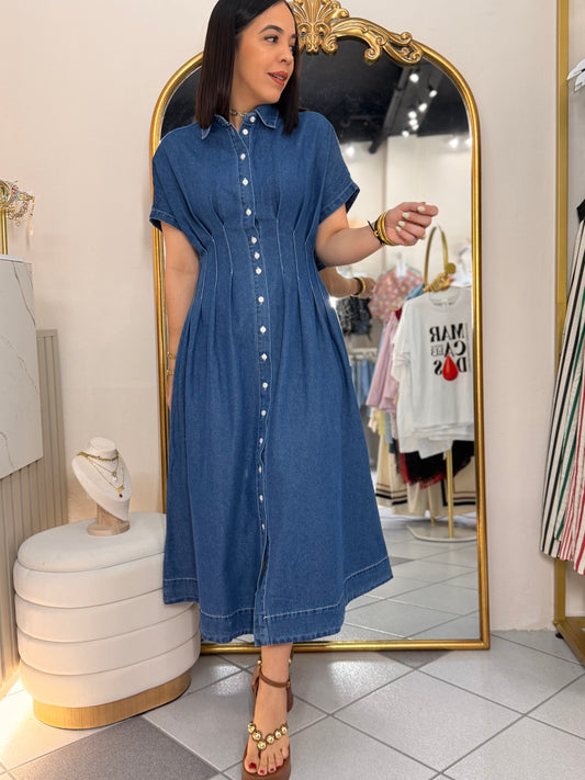CAROLINE" DENIM DRESS