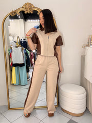 ANELIS” BEIGE SET DOS PIEZAS