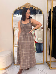 AVANA"  DRESS CUADROS