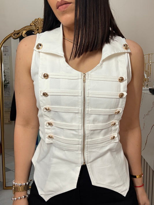 WHITE NAPOLEÓN TOP