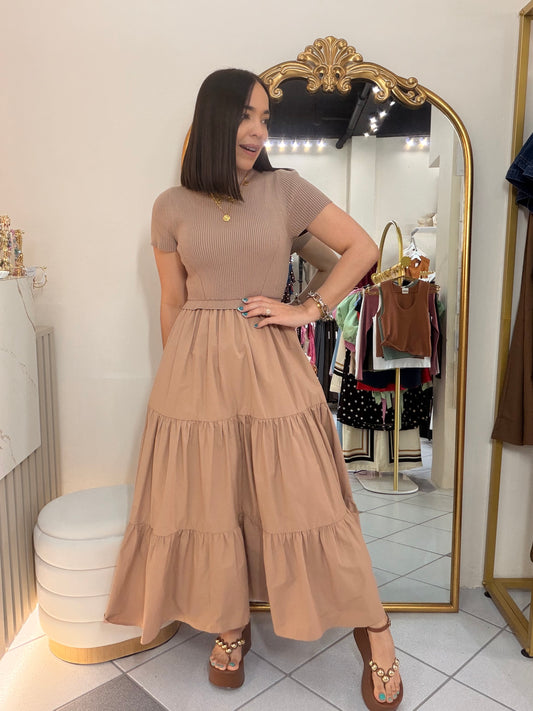 NAIRA¨BEIGE DRESS