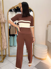 NANELIS" TRAVEL SET BROWN