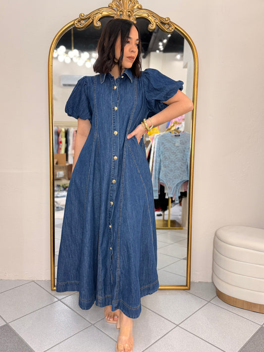 DARK DENIM DRESS