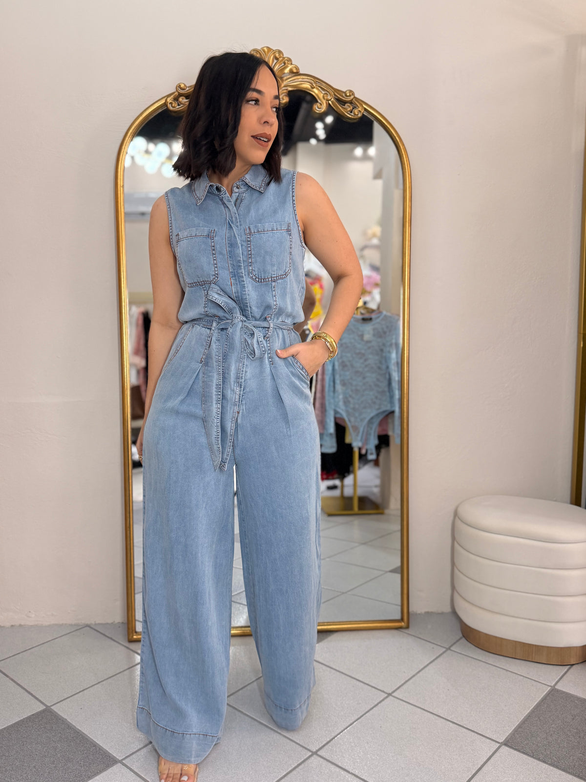 LIGHT  DENIM JUMPSUIT ZOE