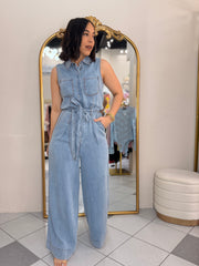 LIGHT  DENIM JUMPSUIT ZOE
