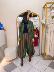 IVONE" OLIVE/BROWN  SET