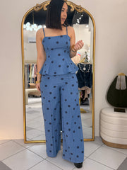 THAIRY SET AZUL POLKA DOT