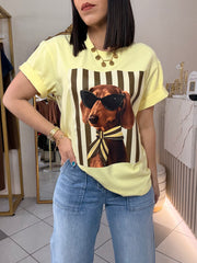 DOG” AMARILLA  TSHIRT