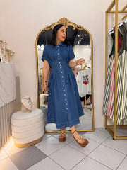 CAROLINE" DENIM DRESS