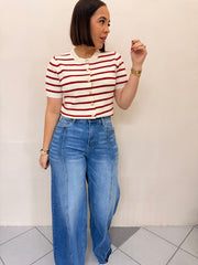 FRANCÉS WHITE/RED TOP