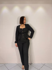 LEILANY " BLACK SET DOS PIEZA