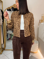 BEIGE LEOPARDO JACKET