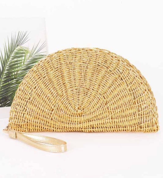 Clutch Natural Glam gold