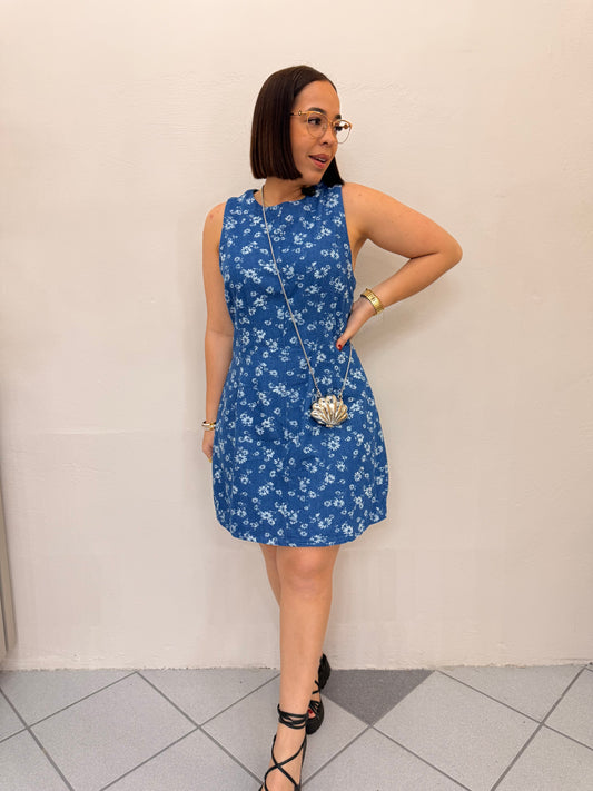 LAURA  DENIM MINI DRESS