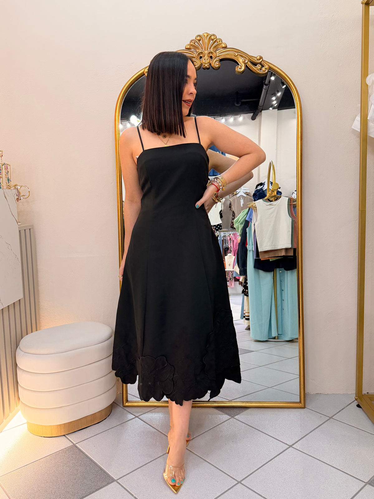 YAMILET" BLACK DRESS ELEGANTE