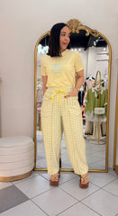 PANTALÓN CUADROS AMARILLOS