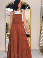 BROWN  JUMPSUIT