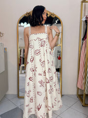 MARENA”  RED  DRESS