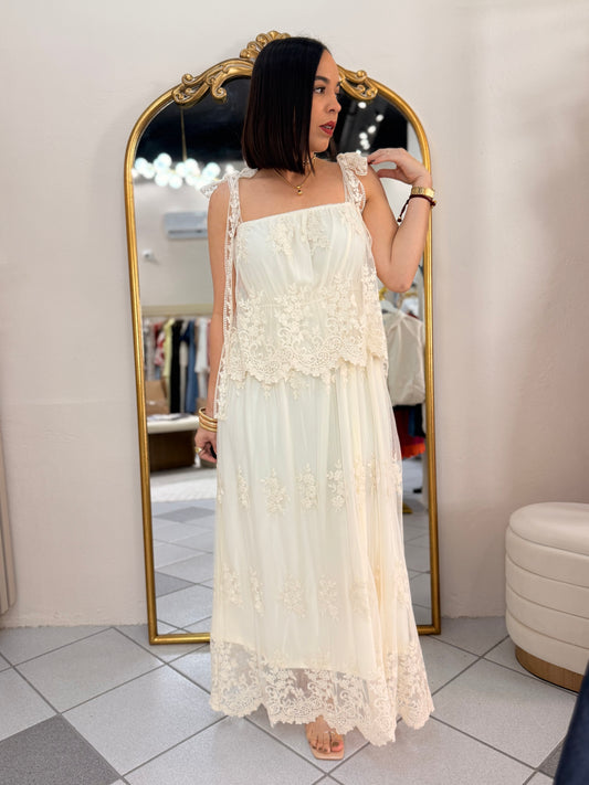 GRACIELA BEIGE DRESS