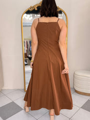 BROWN DRESS CLAUDIA