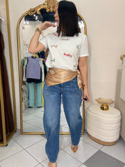 FUERTE,GUERRERA,LIBRE  TSHIRT WHITE