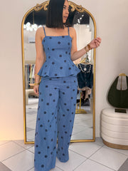 THAIRY SET AZUL POLKA DOT