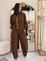 REBECA" BROWN SET DOS PIEZAS