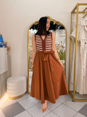 NAYELI" BROWN DRESS