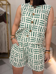 ZOÉ” GREEN  SET DOS PIEZAS