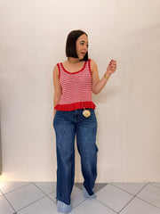 CROCHET TOP ROJA