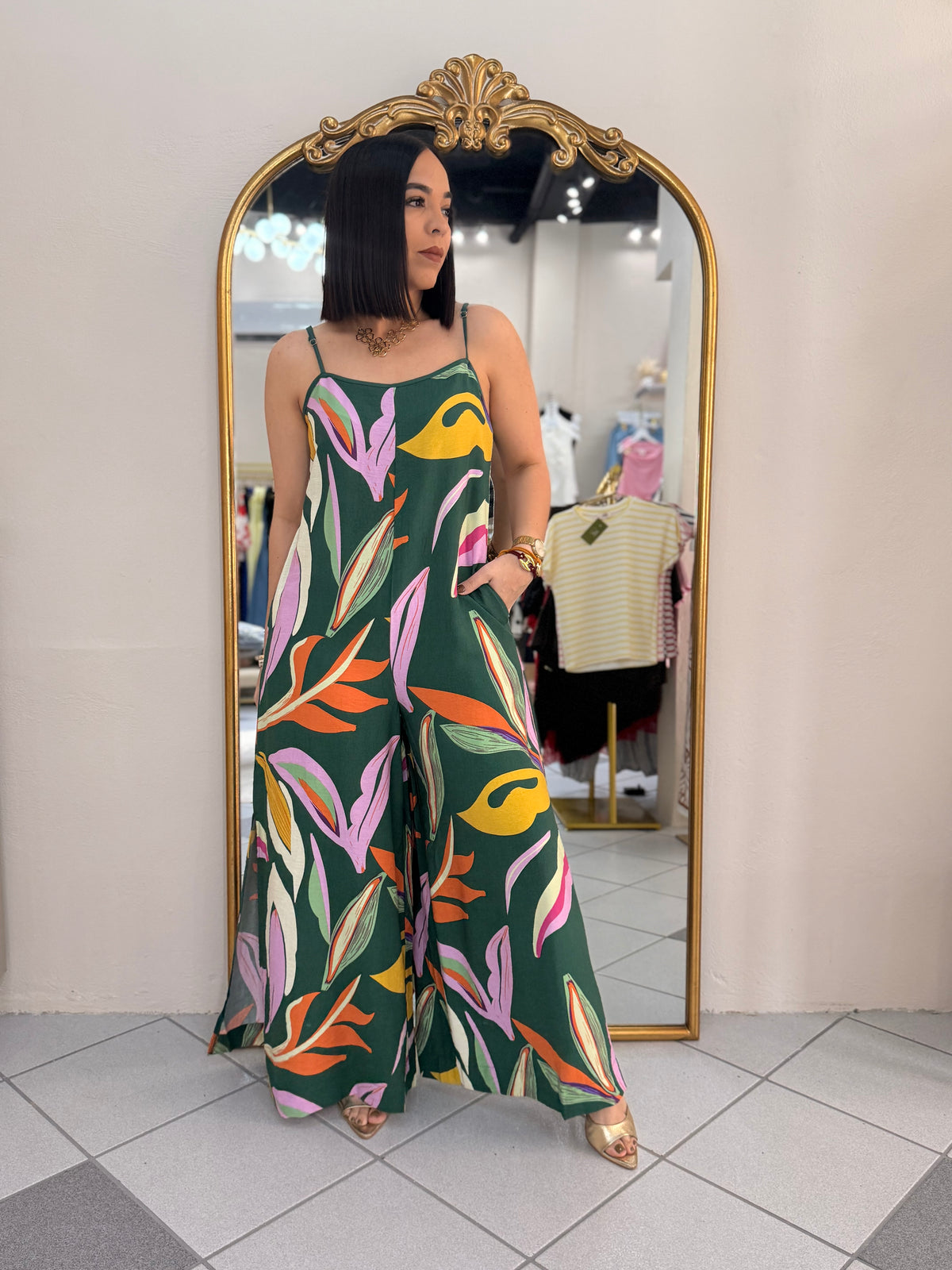 TROPICAL JUMPSUIT VERDE