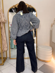 BLUSA CUADROS NAVY