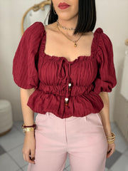 BURGUNDY TOP