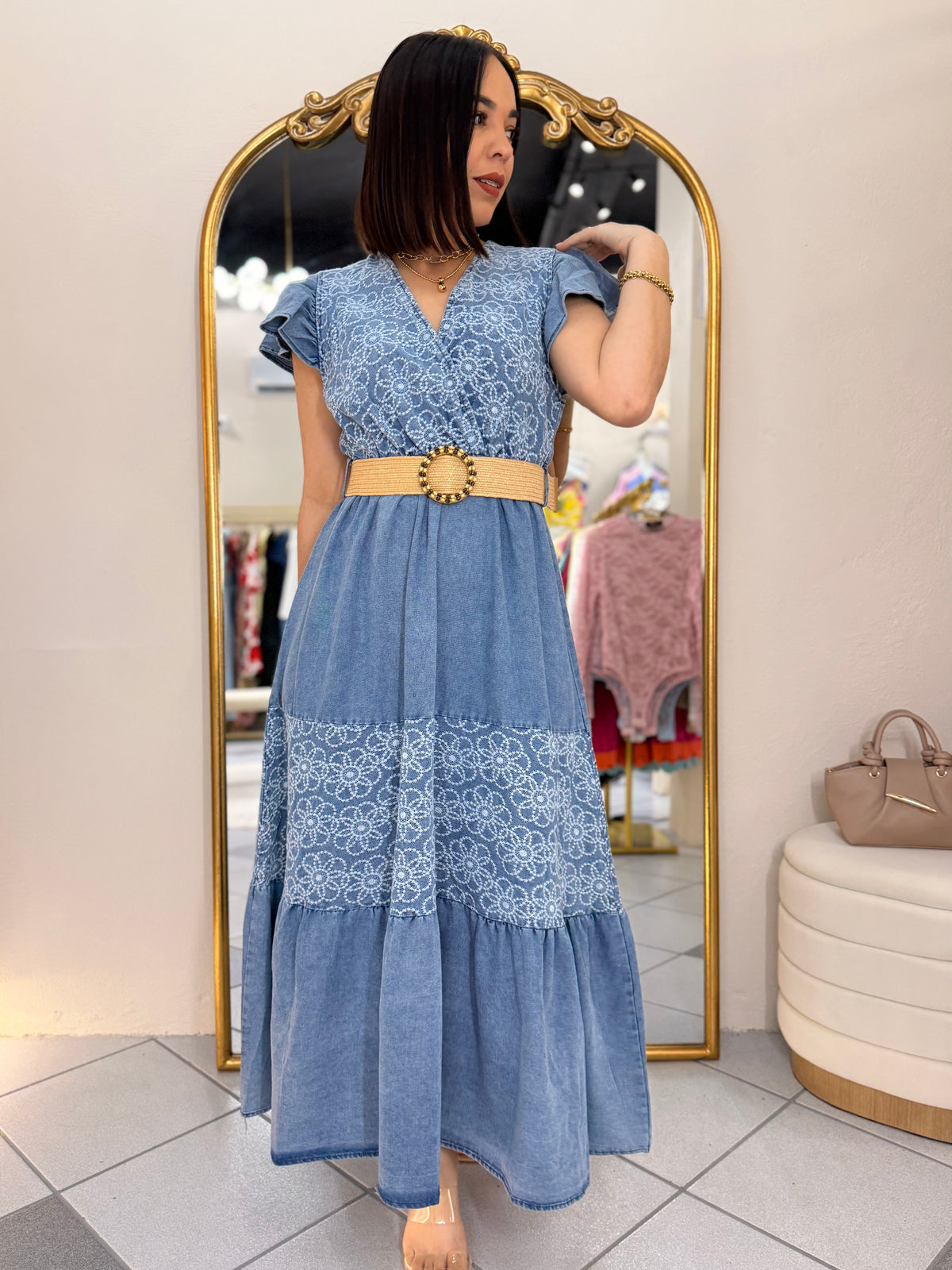SACHA DENIM DRESS