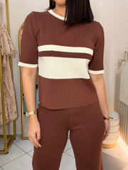 NANELIS" TRAVEL SET BROWN