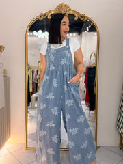 DENIM JUMPSUIT OVERSIZE FLOR