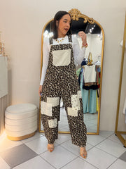 ISARA” LEOPARDO JUMPSUITS
