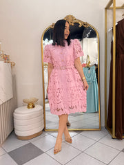 VESTIDO ELEGANTE ROSA