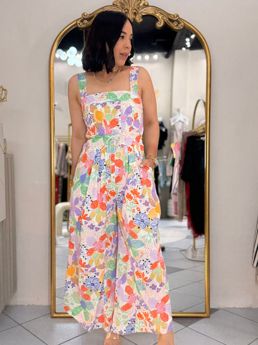 FASHION FLORAL  JUMPSUIT