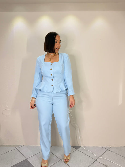 LEILANY " BABY BLUE  SET DOS PIEZA