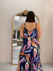 TROPICAL JUMPSUIT NAVY