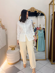 SOY LA FAVORITA DE DIOS " BLUSA MANGAS BLANCA