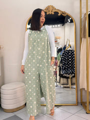 DAISY” SAGE JUMPSUIT