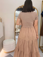 NAIRA¨BEIGE DRESS