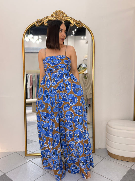 BLUE/BROWN JUMPSUIT CATALELLA