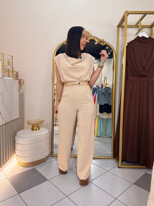 TAIS " BEIGE JUMPSUIT
