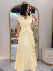 BEIGE ELEGANTE SET DOS PIEZAS