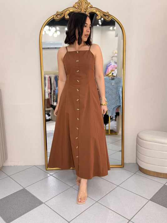 BROWN DRESS CLAUDIA